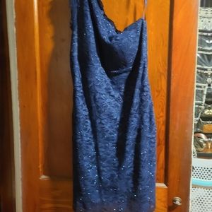 Roz & Ali blue cocktail dress